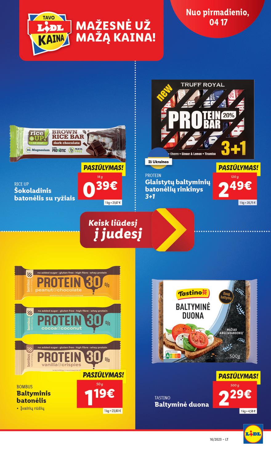 Lidl pasiūlymai akcijos nuo 
  2023-04-17 iki 
  2023-04-23 | Leidinukas.lt puslapis 26