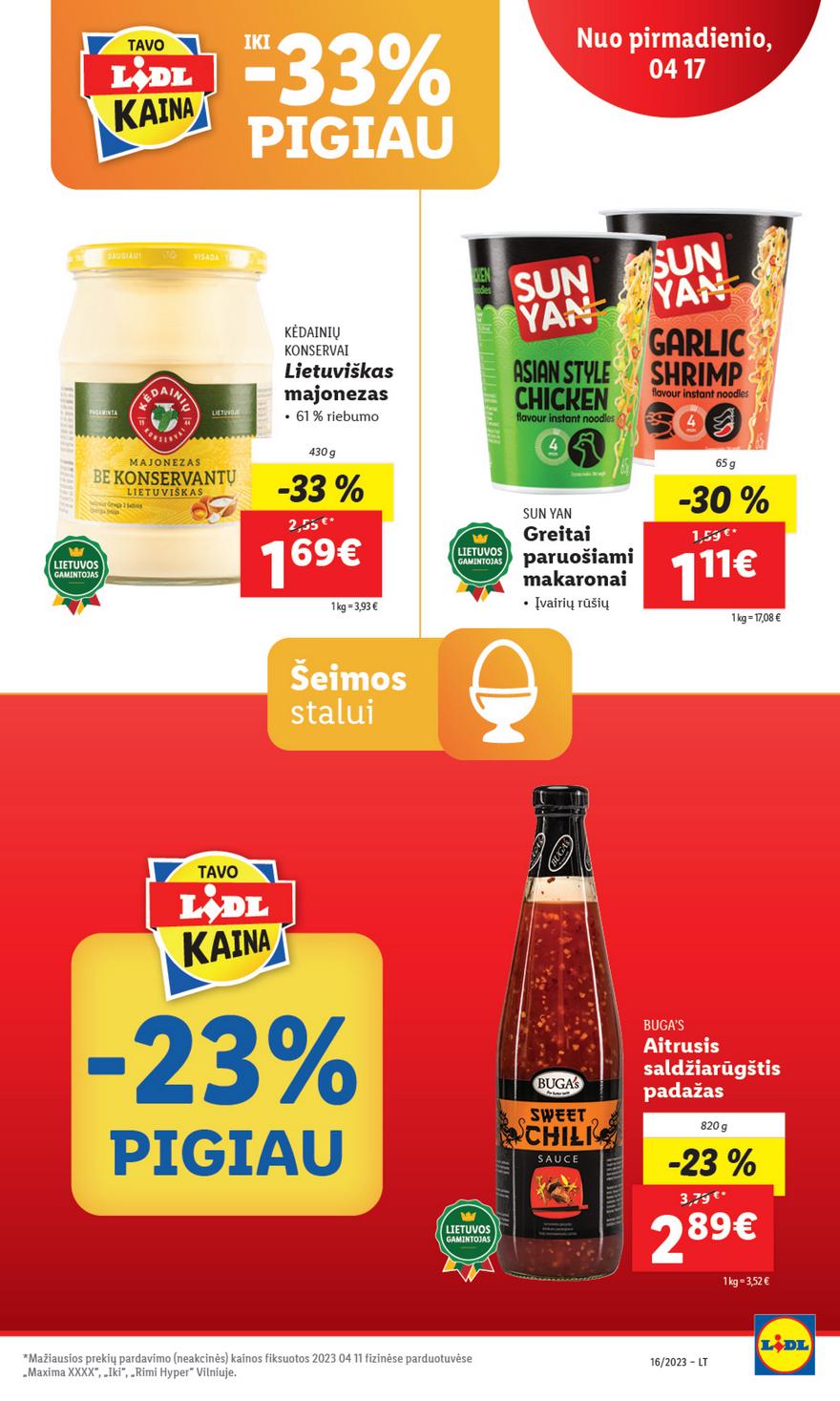 Lidl pasiūlymai akcijos nuo 
  2023-04-17 iki 
  2023-04-23 | Leidinukas.lt puslapis 50