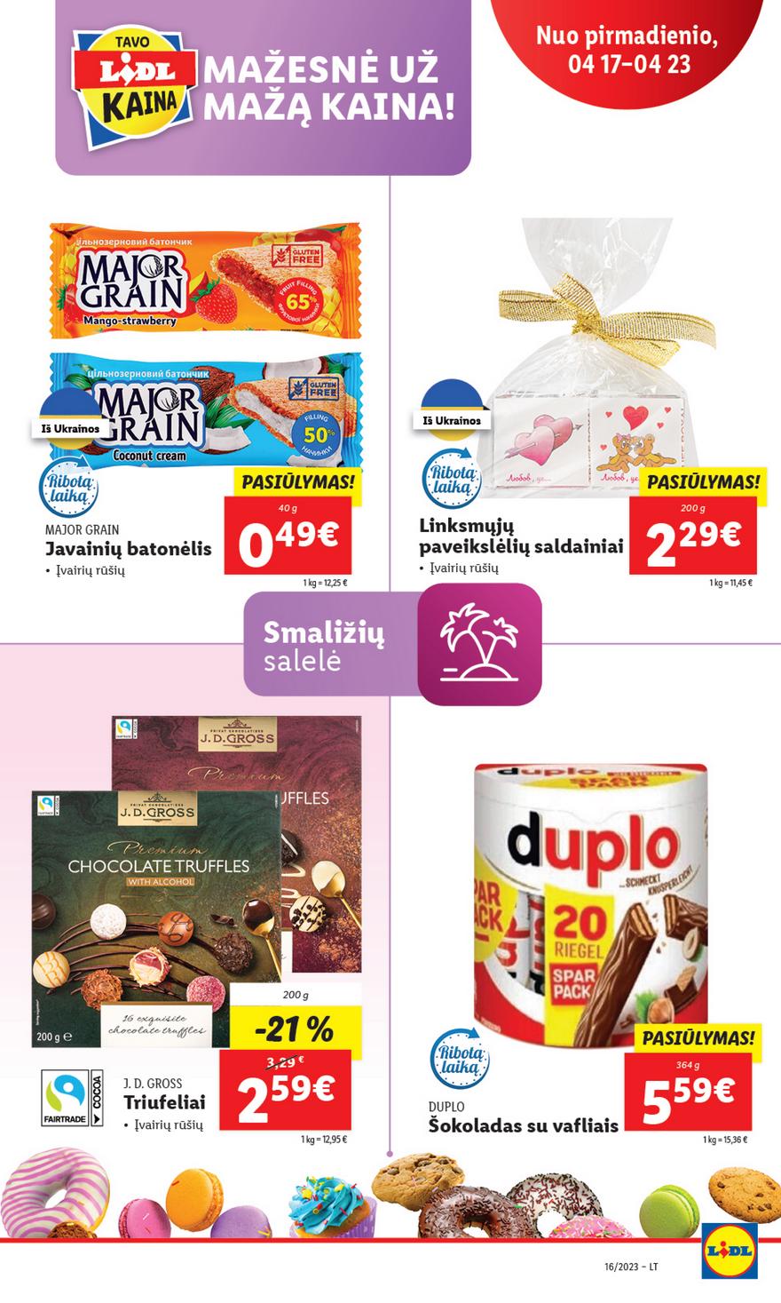 Lidl pasiūlymai akcijos nuo 
  2023-04-17 iki 
  2023-04-23 | Leidinukas.lt puslapis 55