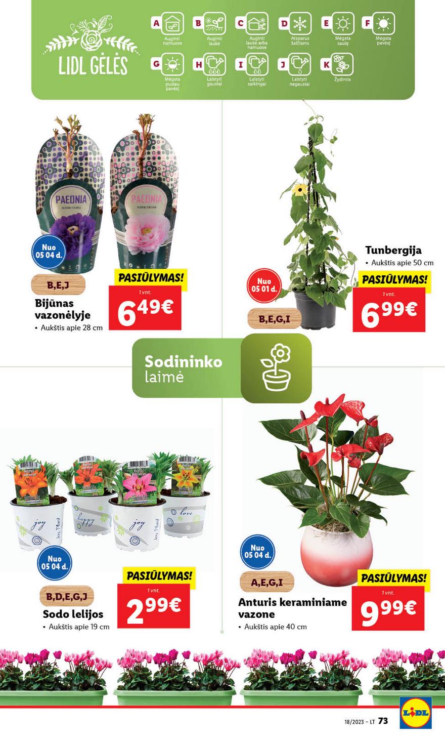 Lidl pasiūlymai akcijos nuo 
  2023-05-01 iki 
  2023-05-07 | Leidinukas.lt puslapis 73