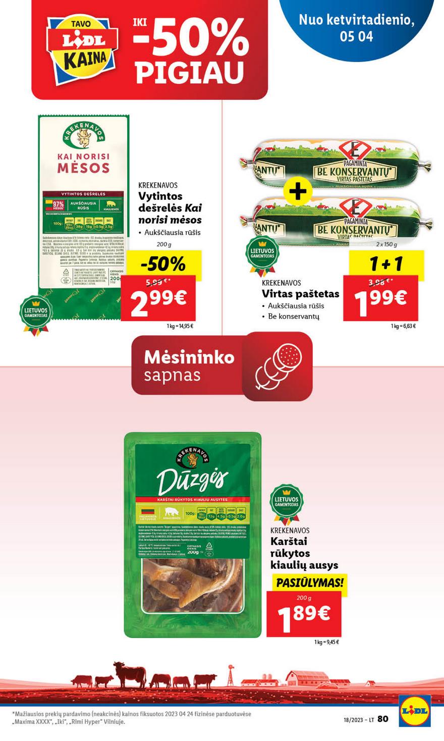 Lidl pasiūlymai akcijos nuo 
  2023-05-01 iki 
  2023-05-07 | Leidinukas.lt puslapis 80