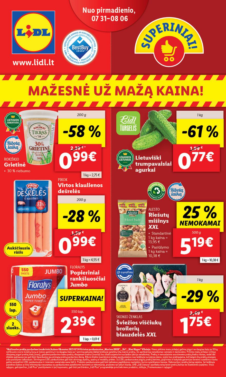 Lidl pasiūlymai akcijos nuo 
  2023-07-31 iki 
  2023-08-06 | Leidinukas.lt puslapis 1