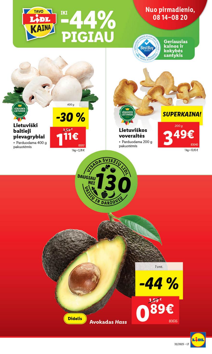 Lidl pasiūlymai akcijos nuo 
  2023-08-14 iki 
  2023-08-20 | Leidinukas.lt puslapis 15