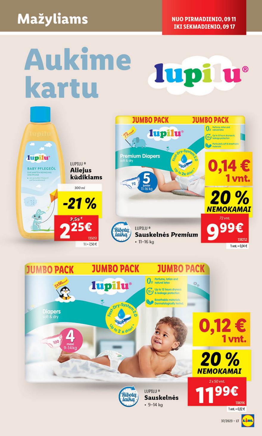 Lidl pasiūlymai akcijos nuo 
  2023-09-11 iki 
  2023-09-17 | Leidinukas.lt puslapis 29