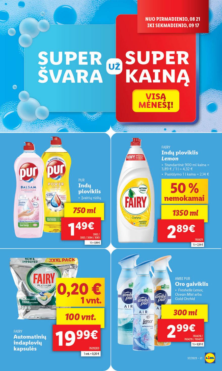 Lidl pasiūlymai akcijos nuo 
  2023-09-11 iki 
  2023-09-17 | Leidinukas.lt puslapis 30