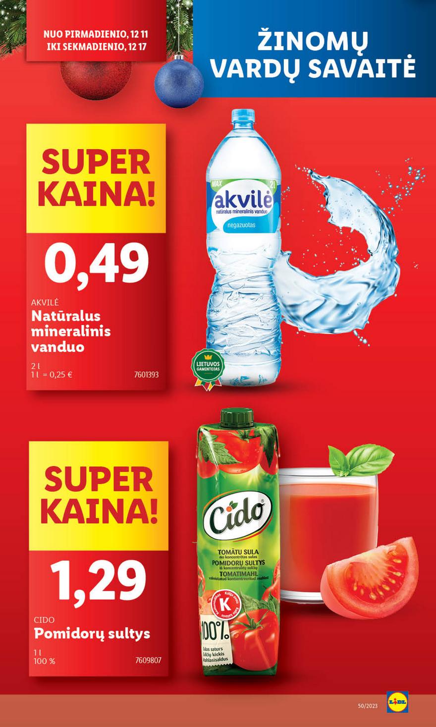 Lidl pasiūlymai akcijos nuo 
  2023-12-14 iki 
  2023-12-17 | Leidinukas.lt puslapis 23