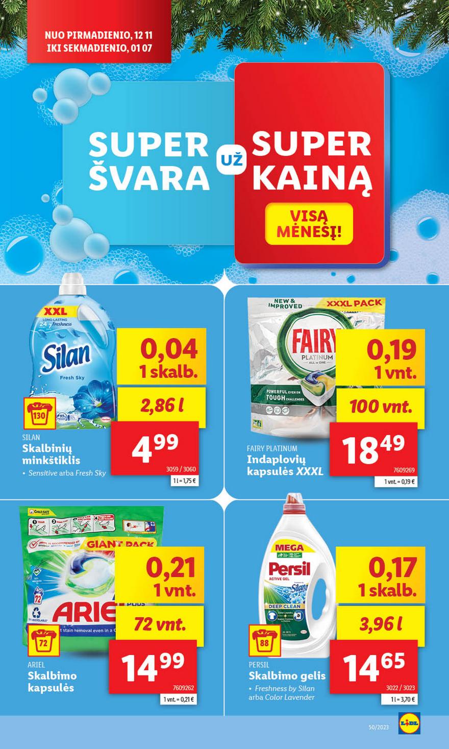 Lidl pasiūlymai akcijos nuo 
  2023-12-14 iki 
  2023-12-17 | Leidinukas.lt puslapis 47