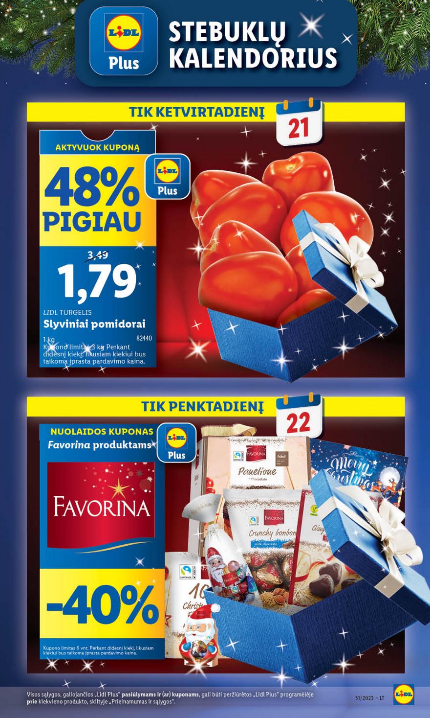 Lidl pasiūlymai akcijos nuo 
  2023-12-18 iki 
  2023-12-24 | Leidinukas.lt puslapis 6