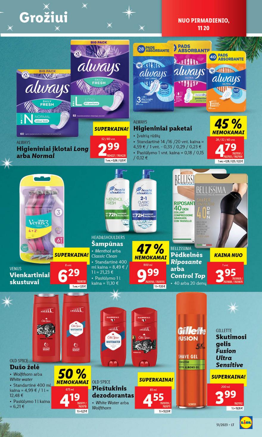 Lidl pasiūlymai akcijos nuo 
  2023-12-18 iki 
  2023-12-24 | Leidinukas.lt puslapis 52