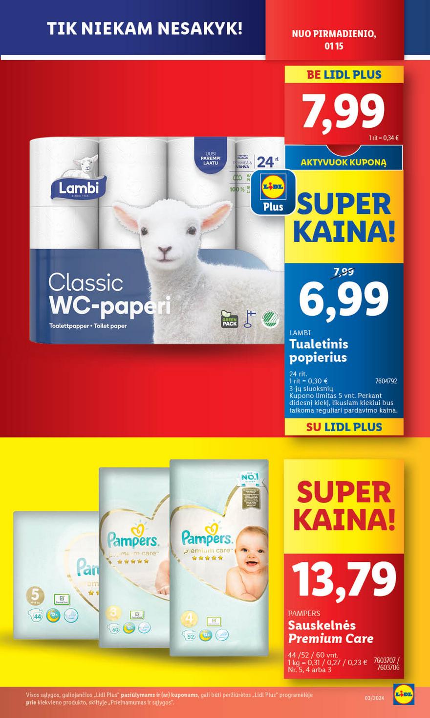 Lidl pasiūlymai akcijos nuo 
  2024-01-15 iki 
  2024-01-21 | Leidinukas.lt puslapis 10