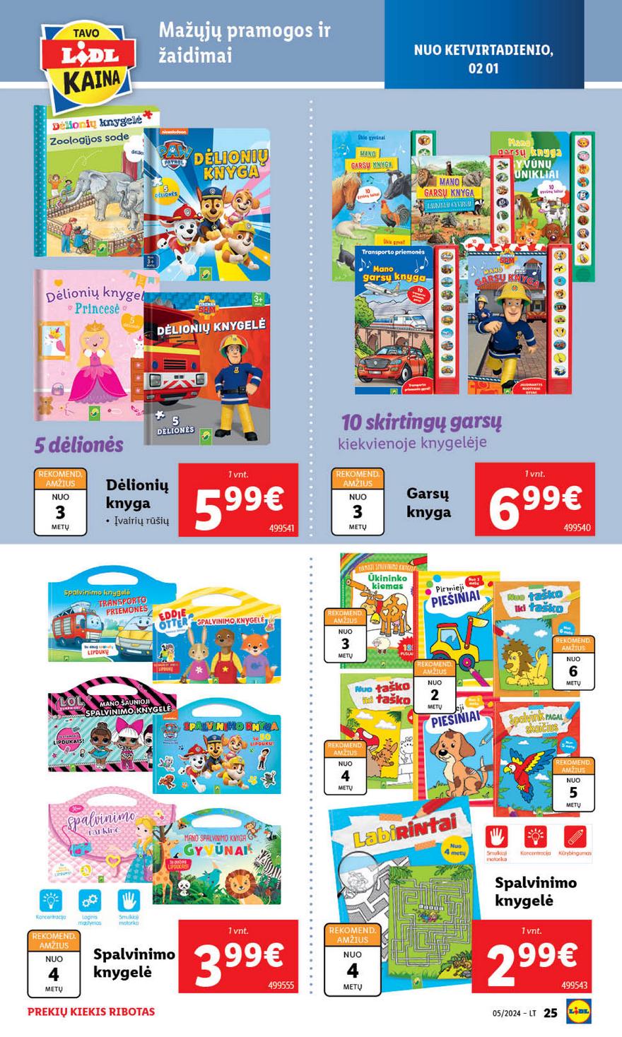 Lidl pasiūlymai akcijos nuo 
  2024-01-29 iki 
  2024-02-04 | Leidinukas.lt puslapis 25