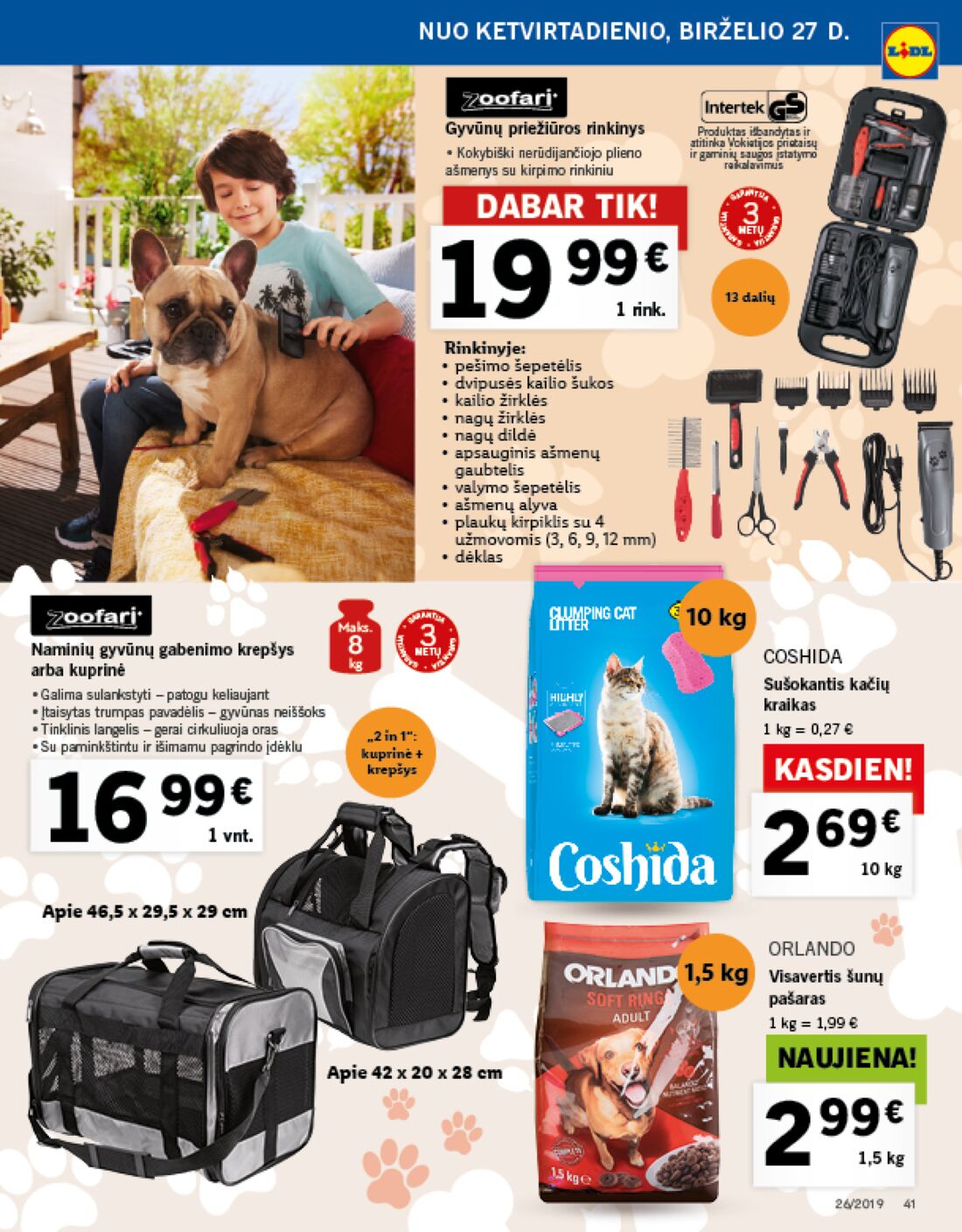 Lidl savaitinis leidinys akcijos nuo 
  2019-06-24 iki 
  2019-07-02 | Leidinukas.lt puslapis 41