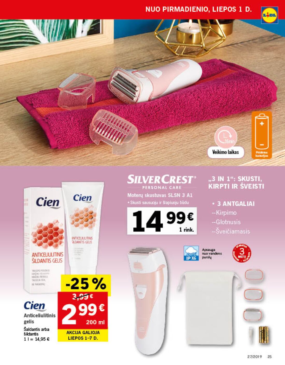 Lidl savaitinis leidinys akcijos nuo 
  2019-07-01 iki 
  2019-07-07 | Leidinukas.lt puslapis 25