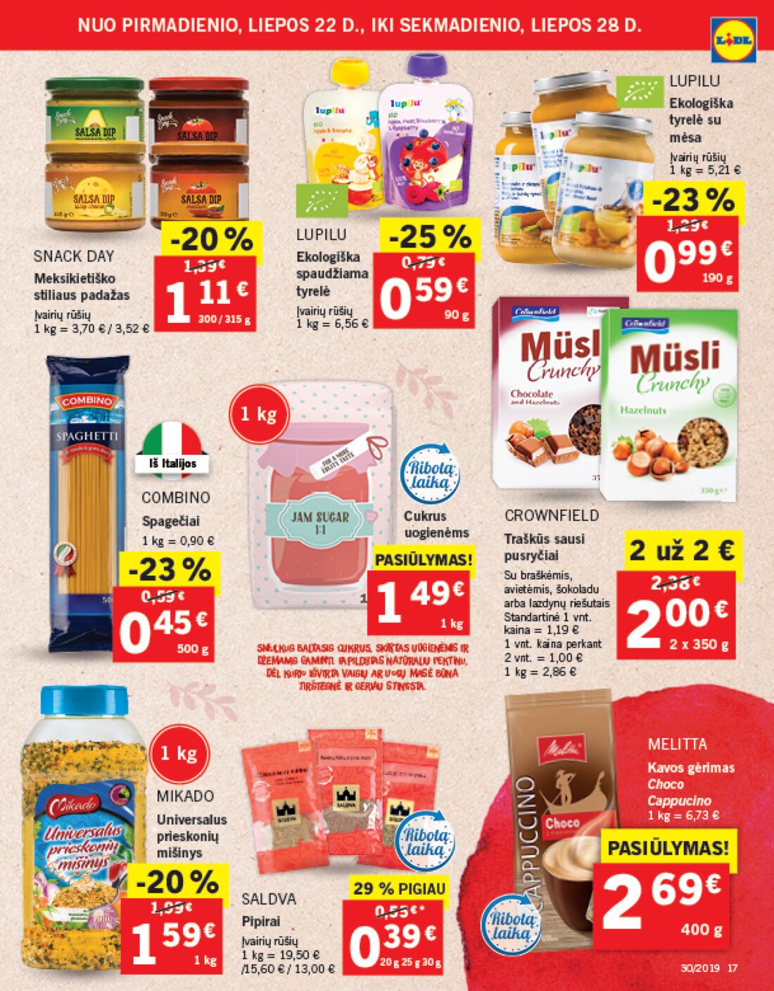 Lidl savaitinis leidinys akcijos nuo 
  2019-07-22 iki 
  2019-07-28 | Leidinukas.lt puslapis 17