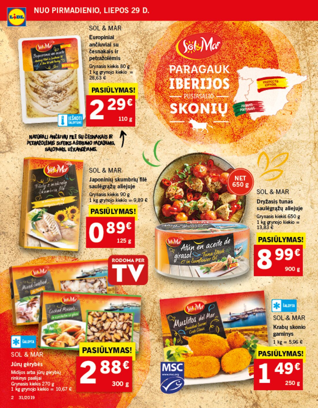 Lidl savaitinis leidinys akcijos nuo 
  2019-07-29 iki 
  2019-08-04 | Leidinukas.lt puslapis 2