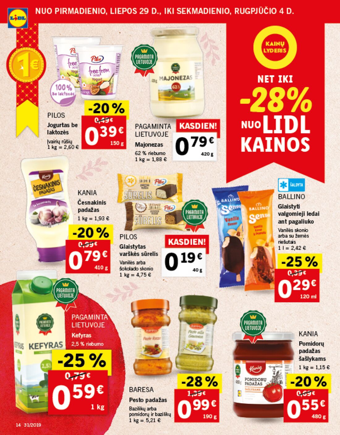 Lidl savaitinis leidinys akcijos nuo 
  2019-07-29 iki 
  2019-08-04 | Leidinukas.lt puslapis 14