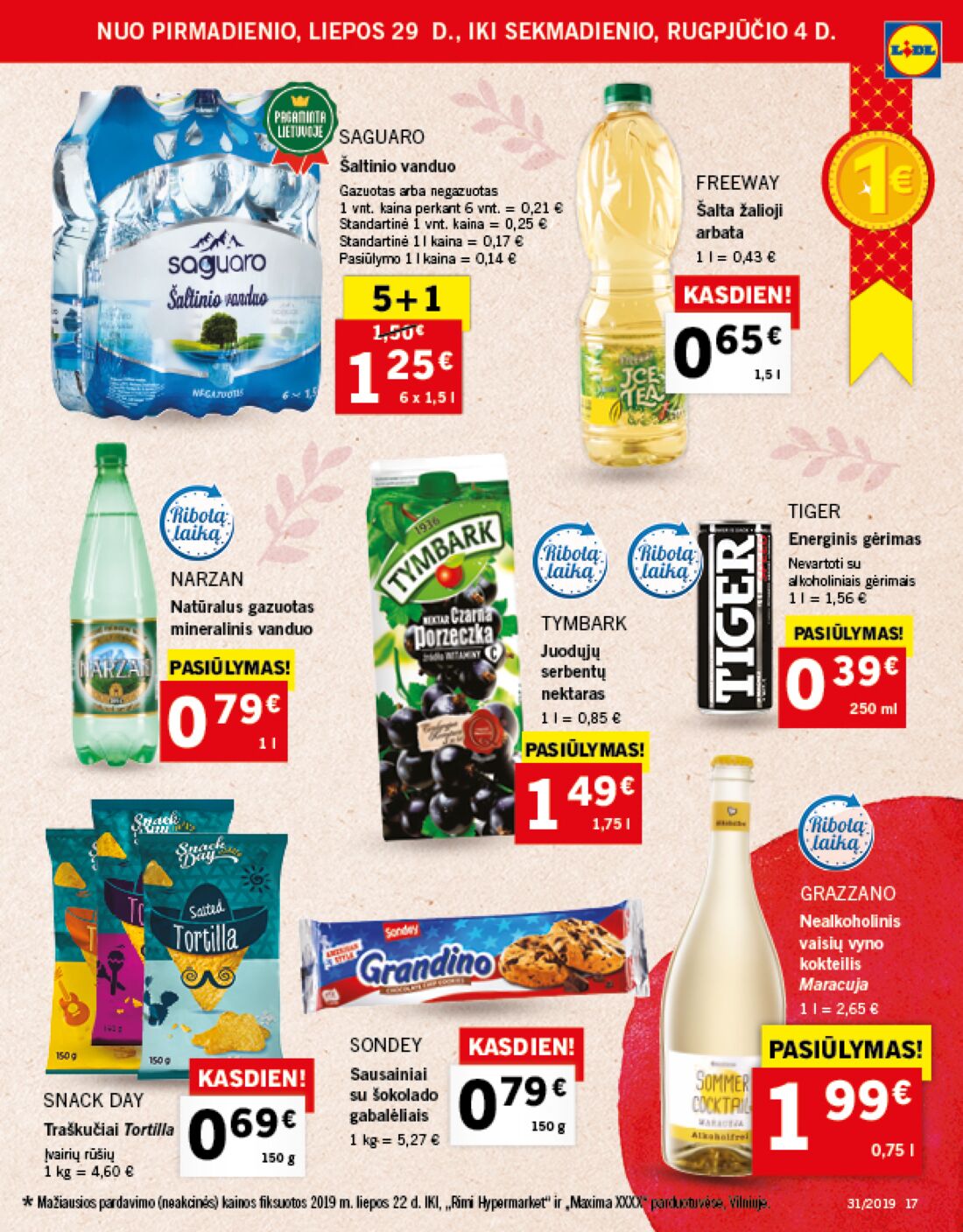 Lidl savaitinis leidinys akcijos nuo 
  2019-07-29 iki 
  2019-08-04 | Leidinukas.lt puslapis 17