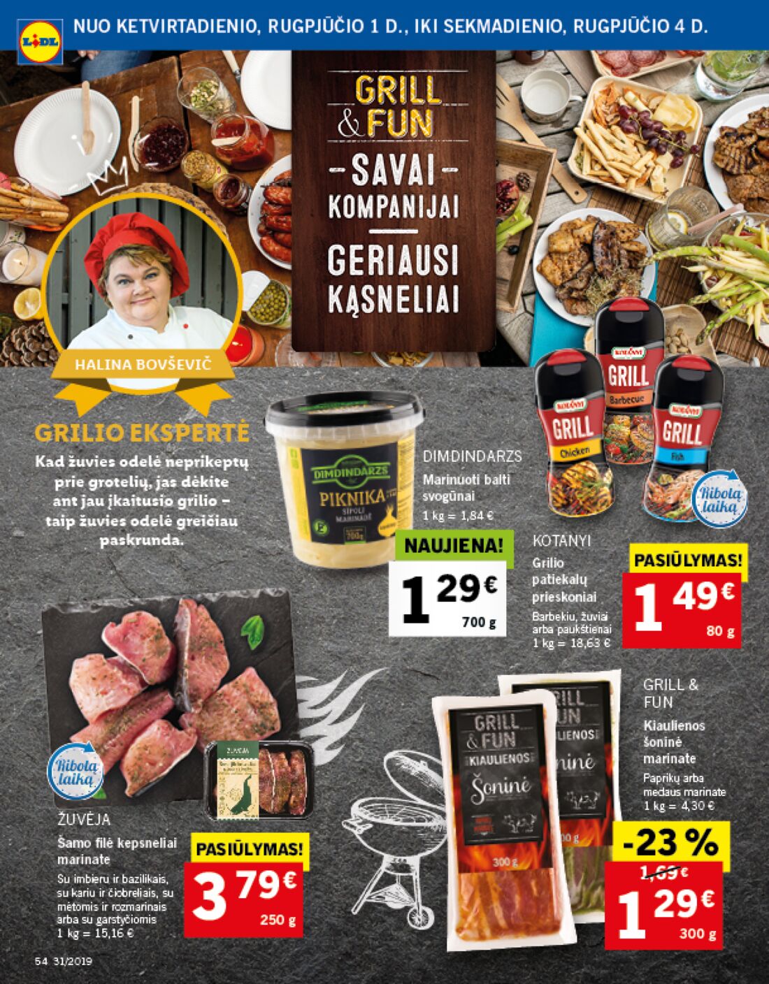 Lidl savaitinis leidinys akcijos nuo 
  2019-07-29 iki 
  2019-08-04 | Leidinukas.lt puslapis 54