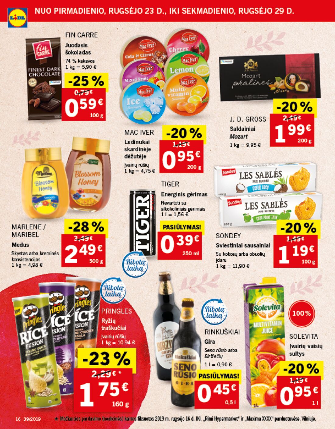 Lidl savaitinis leidinys akcijos nuo 
  2019-09-23 iki 
  2019-09-29 | Leidinukas.lt puslapis 16