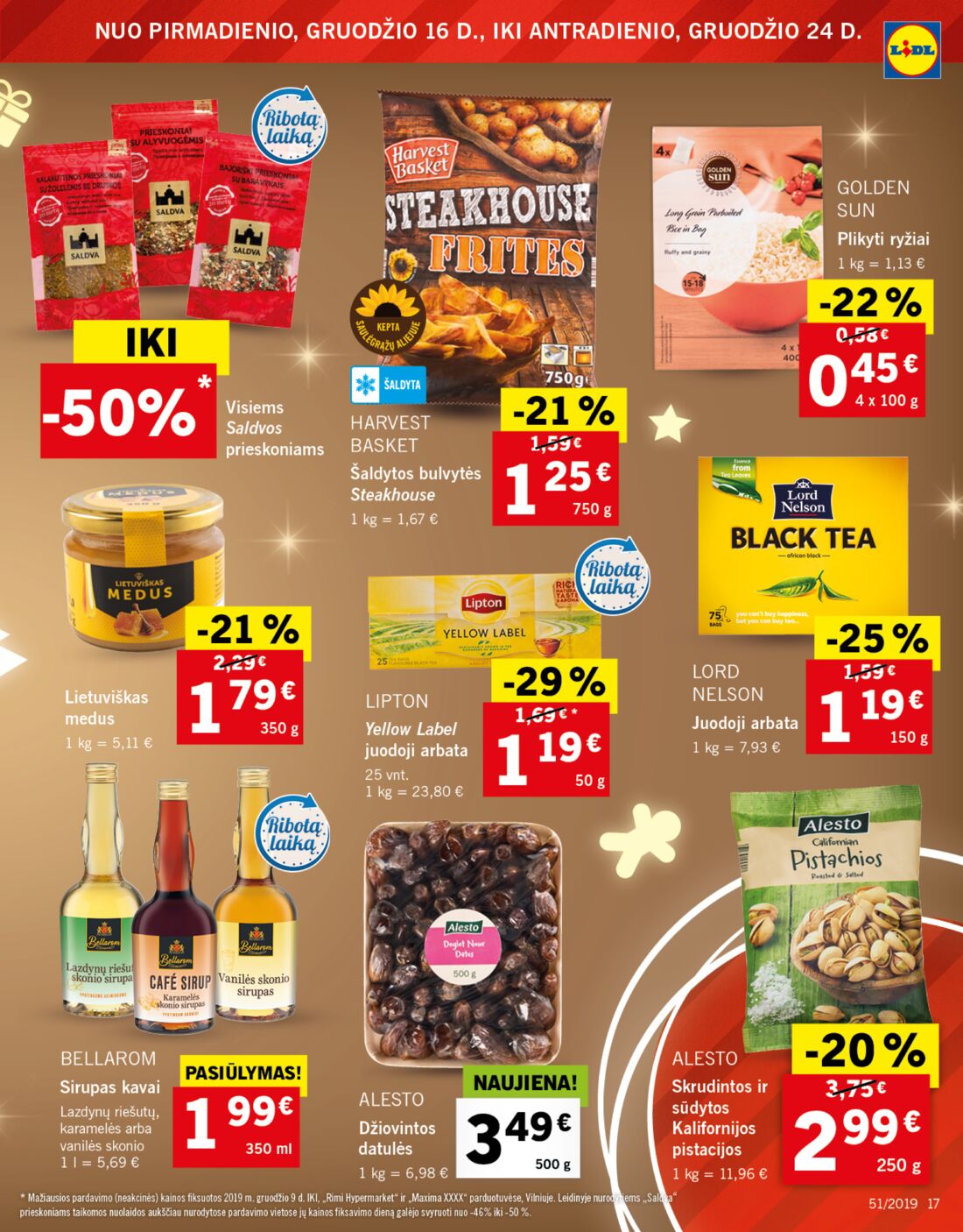 Lidl savaitinis leidinys akcijos nuo 
  2019-12-16 iki 
  2019-12-24 | Leidinukas.lt puslapis 17