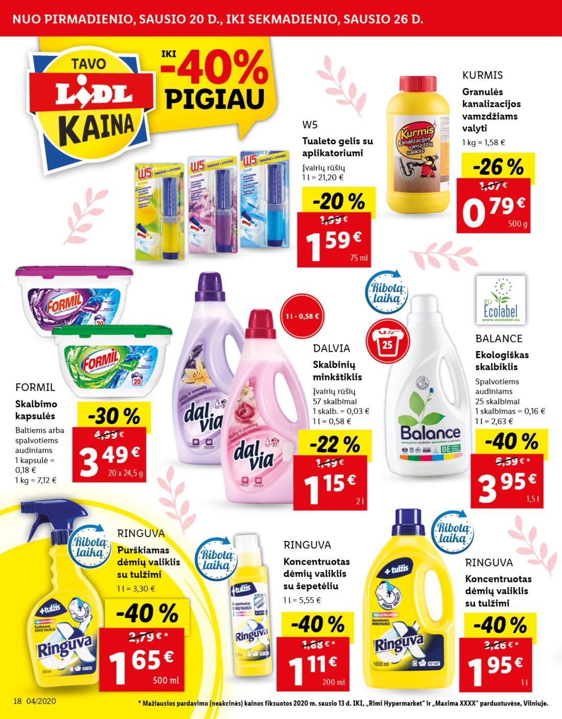 Lidl savaitinis leidinys akcijos nuo 
  2020-01-20 iki 
  2020-01-26 | Leidinukas.lt puslapis 18