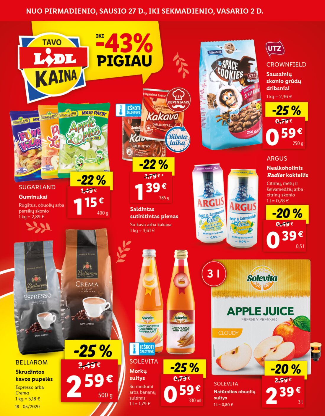 Lidl savaitinis leidinys akcijos nuo 
  2020-01-27 iki 
  2020-02-02 | Leidinukas.lt puslapis 18