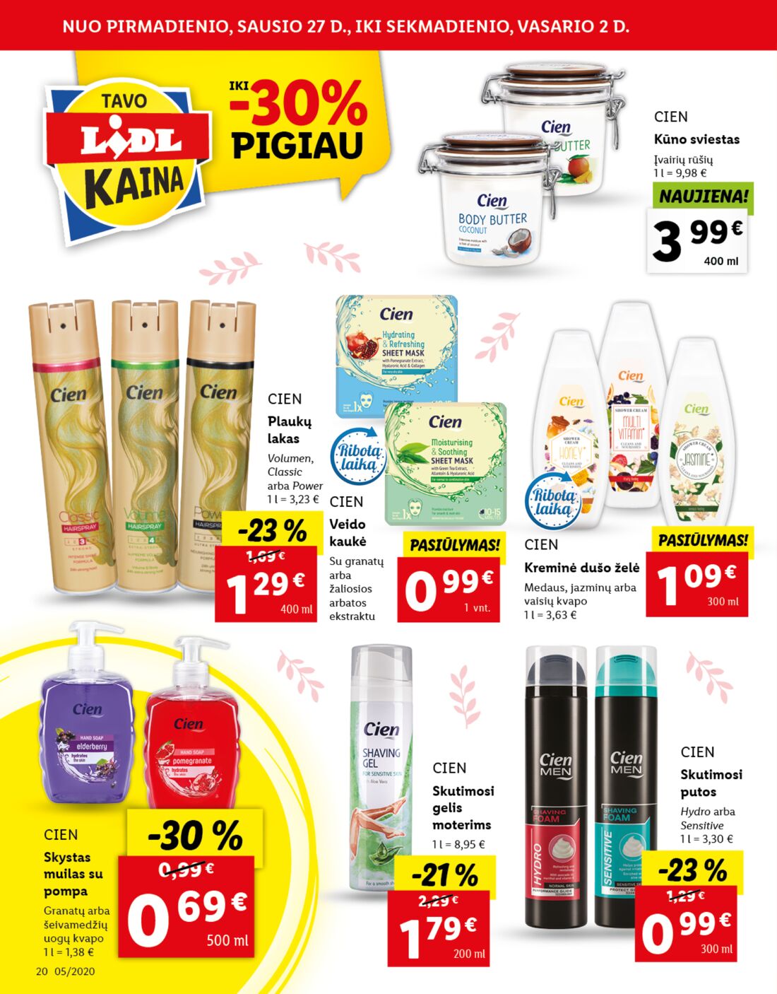 Lidl savaitinis leidinys akcijos nuo 
  2020-01-27 iki 
  2020-02-02 | Leidinukas.lt puslapis 20