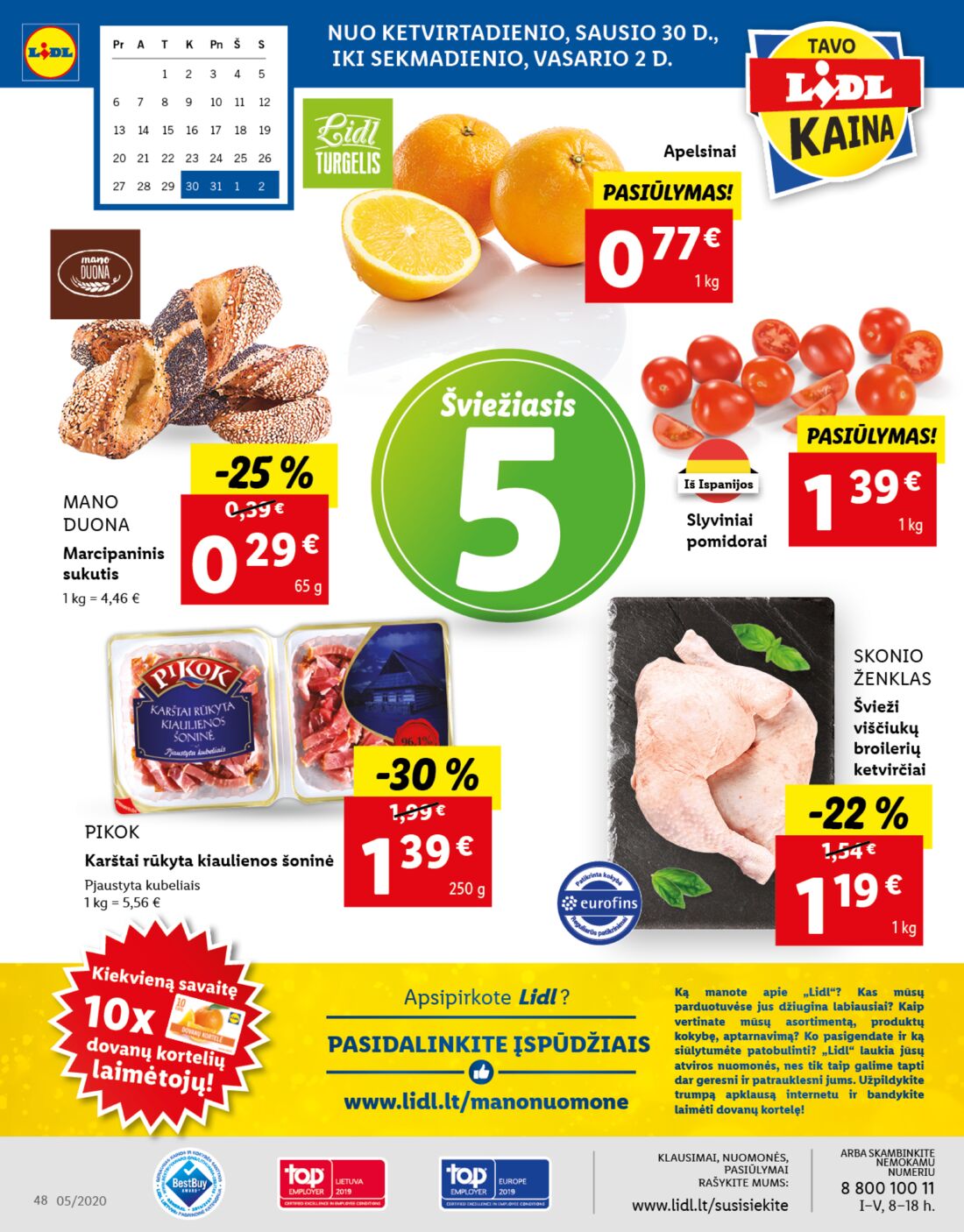 Lidl savaitinis leidinys akcijos nuo 
  2020-01-27 iki 
  2020-02-02 | Leidinukas.lt puslapis 48