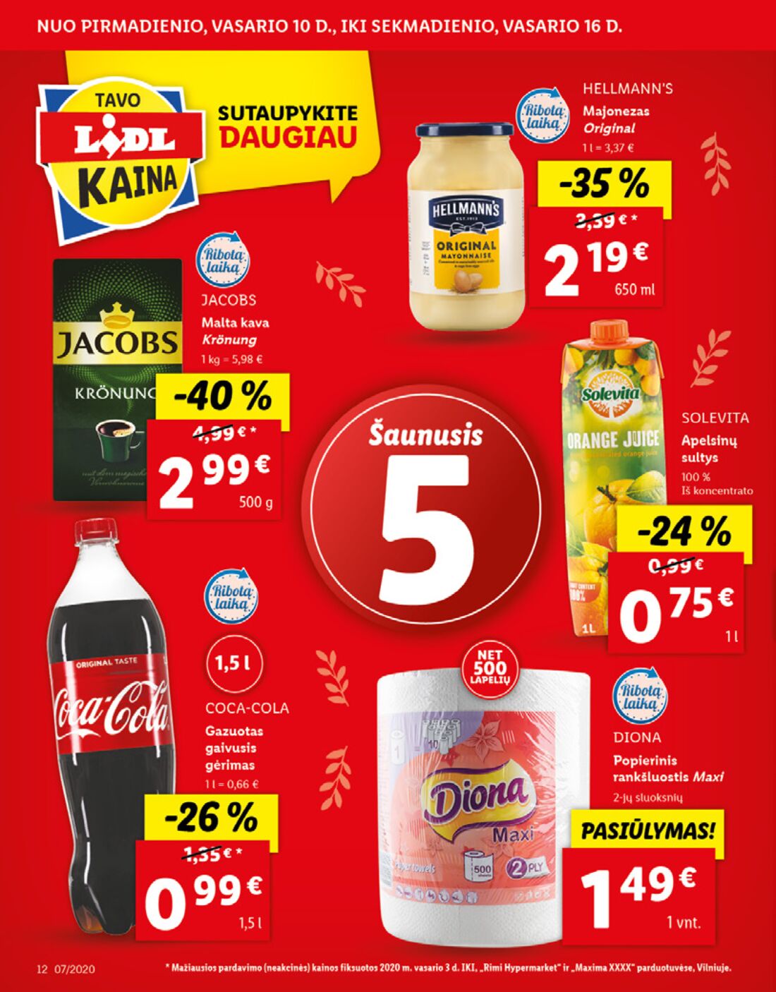 Lidl savaitinis leidinys akcijos nuo 
  2020-02-10 iki 
  2020-02-16 | Leidinukas.lt puslapis 12