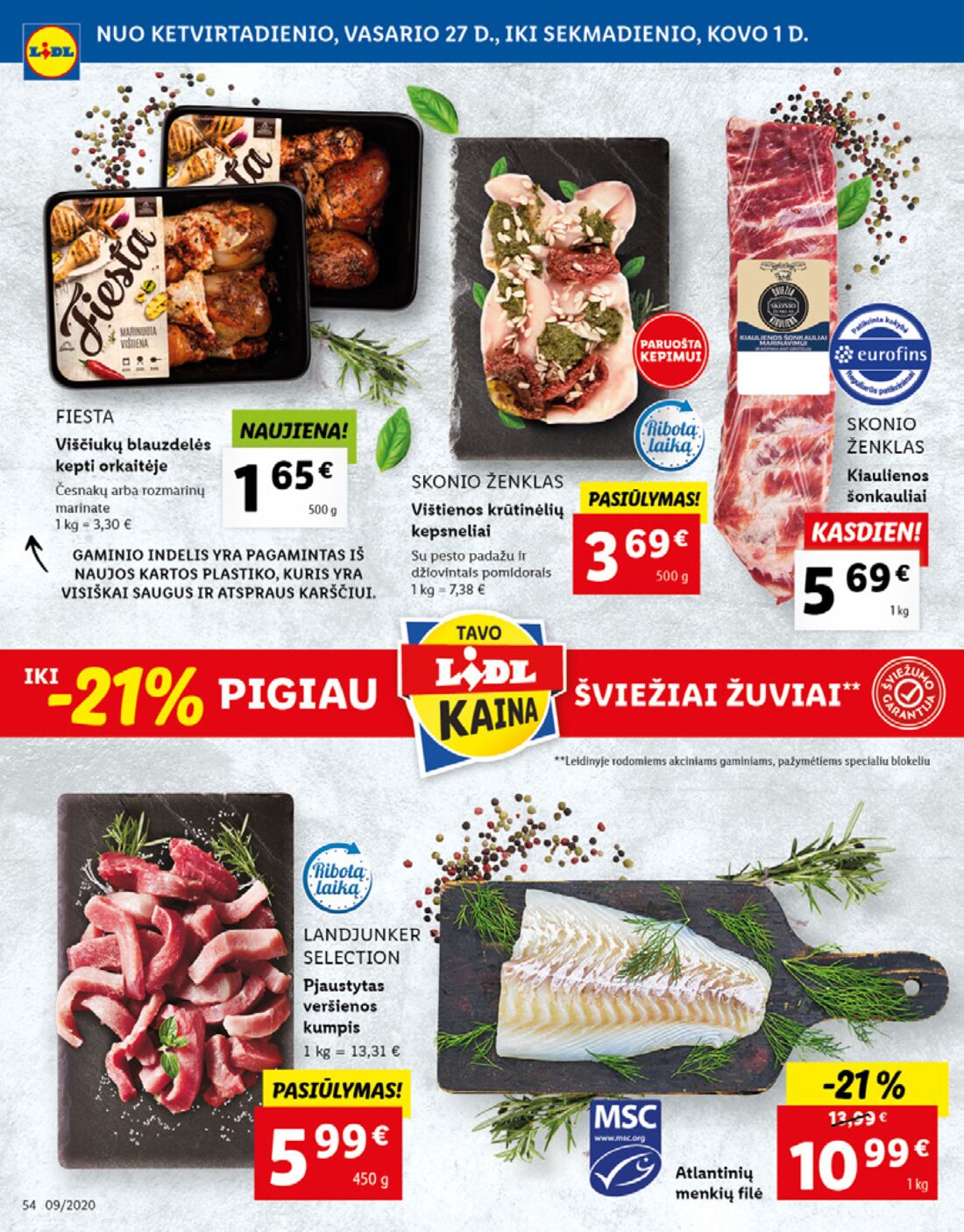 Lidl savaitinis leidinys akcijos nuo 
  2020-02-24 iki 
  2020-03-01 | Leidinukas.lt puslapis 54