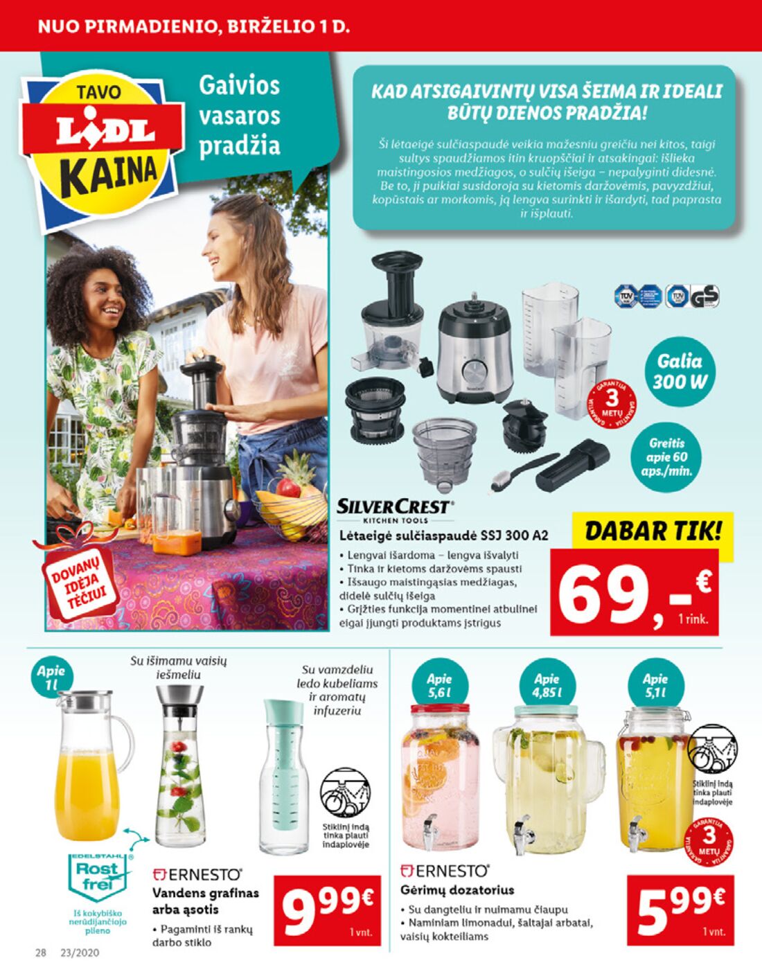 Lidl savaitinis leidinys akcijos nuo 
  2020-06-01 iki 
  2020-06-07 | Leidinukas.lt puslapis 28