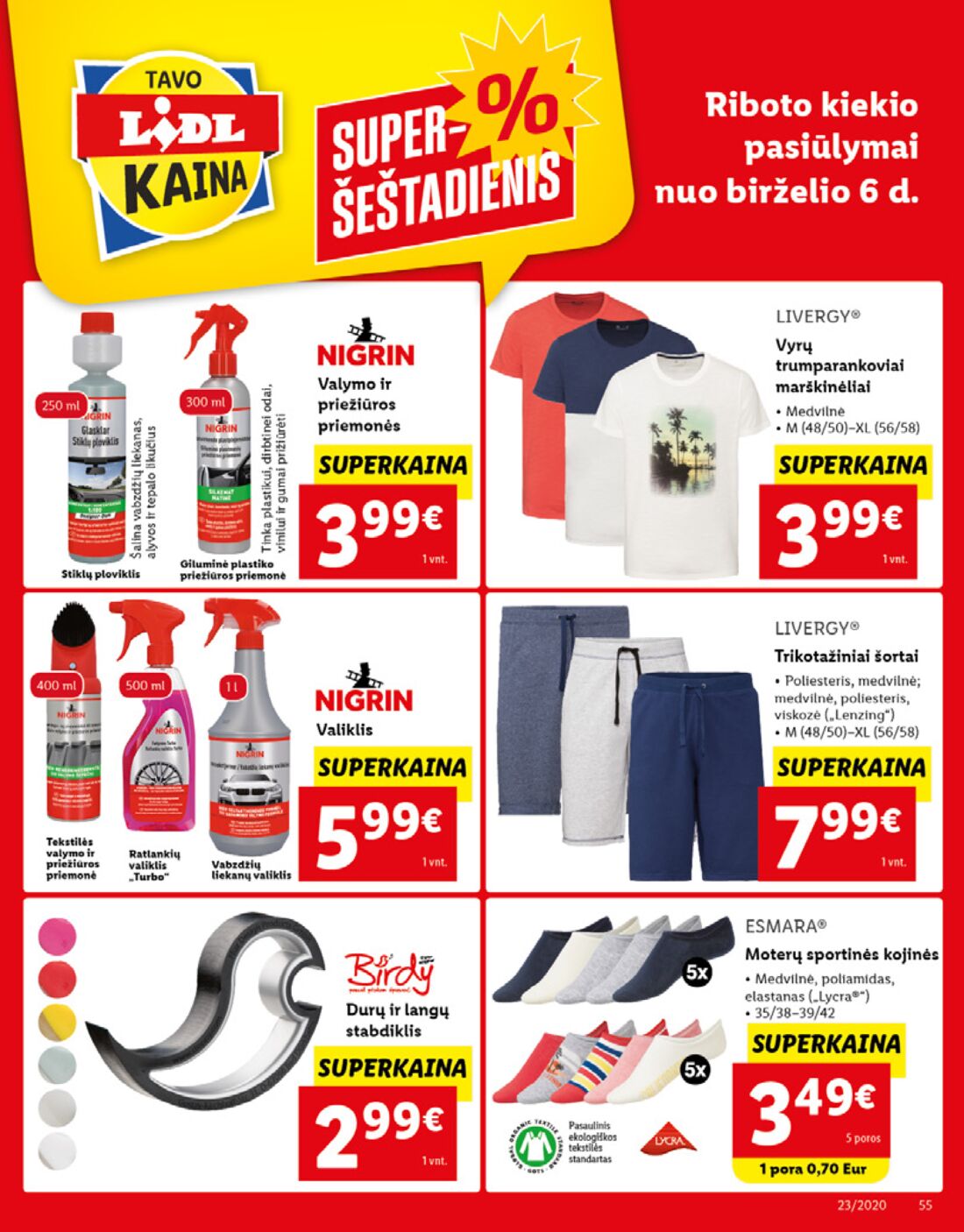 Lidl savaitinis leidinys akcijos nuo 
  2020-06-01 iki 
  2020-06-07 | Leidinukas.lt puslapis 55