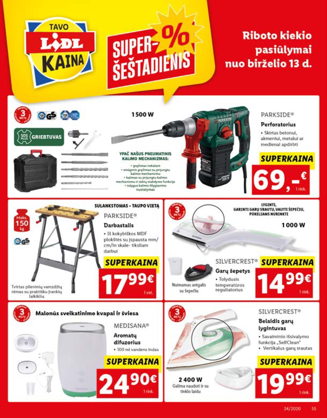 Lidl savaitinis leidinys akcijos nuo 
  2020-06-08 iki 
  2020-06-14 | Leidinukas.lt puslapis 55