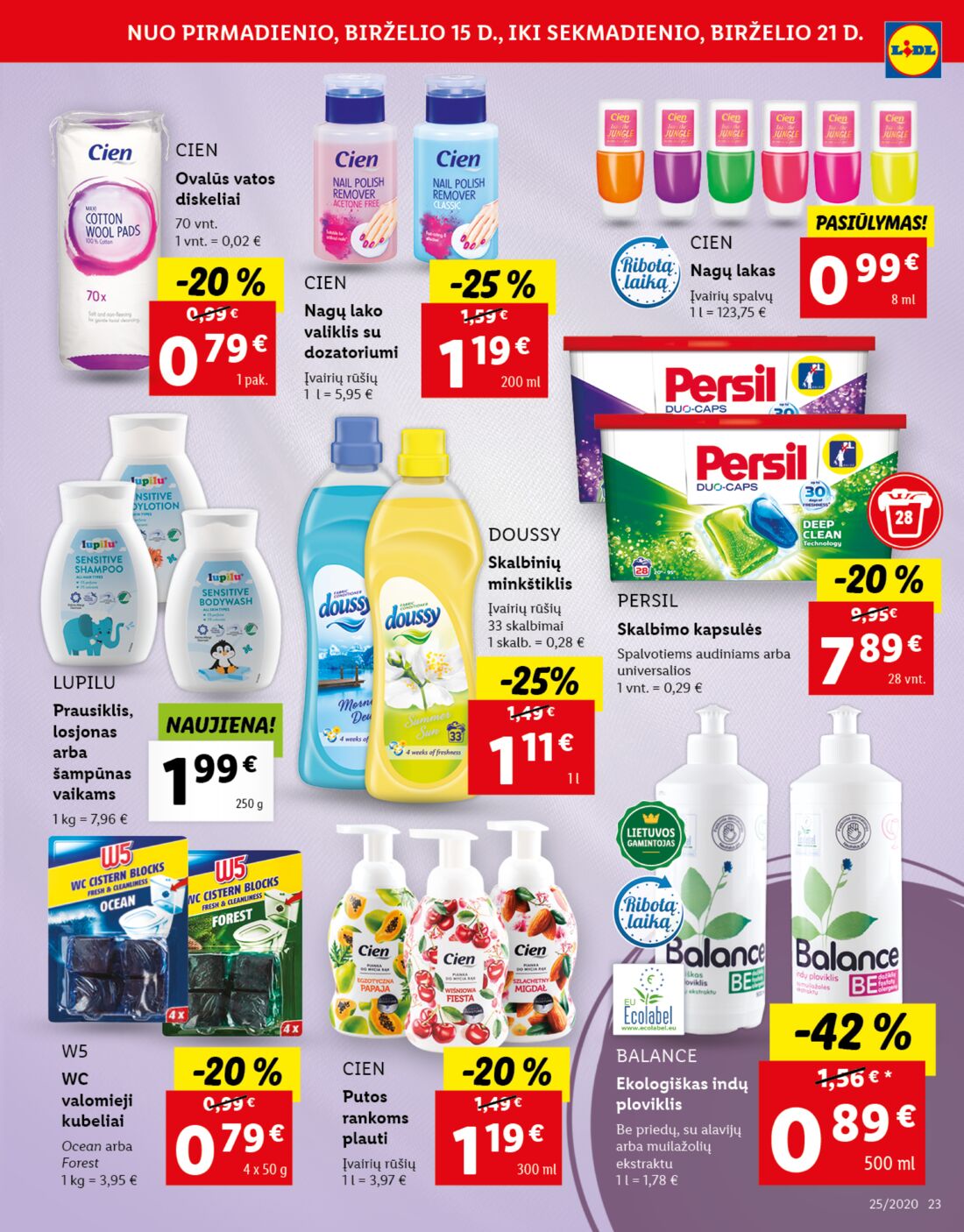 Lidl savaitinis leidinys akcijos nuo 
  2020-06-15 iki 
  2020-06-21 | Leidinukas.lt puslapis 23