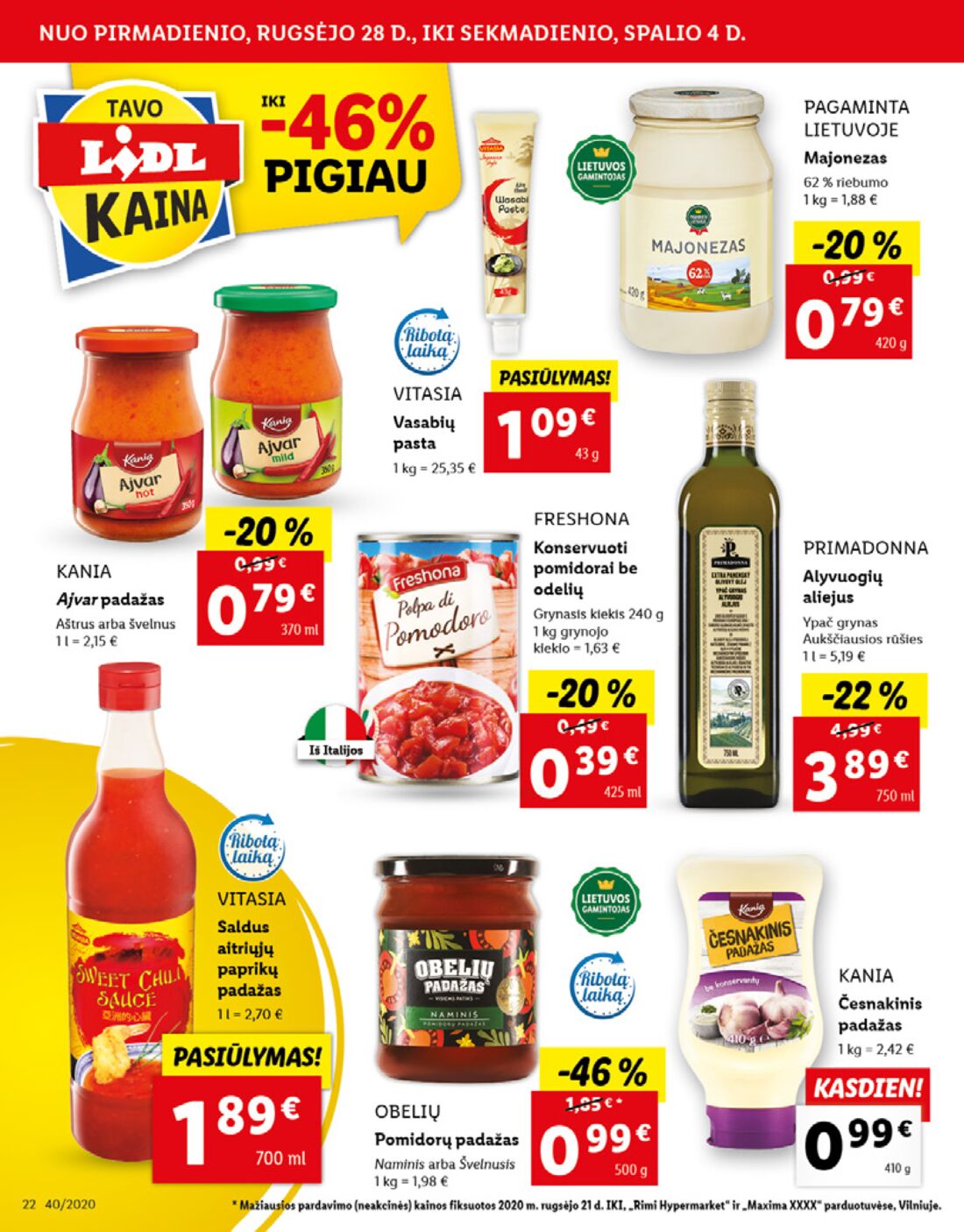 Lidl savaitinis leidinys akcijos nuo 
  2020-09-28 iki 
  2020-10-04 | Leidinukas.lt puslapis 22