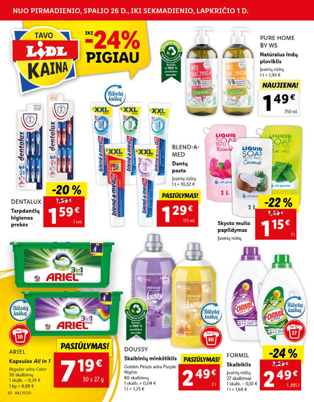 Lidl savaitinis leidinys akcijos nuo 
  2020-10-26 iki 
  2020-11-01 | Leidinukas.lt puslapis 30