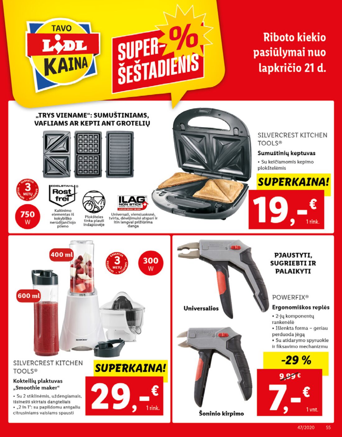 Lidl savaitinis leidinys akcijos nuo 
  2020-11-16 iki 
  2020-11-22 | Leidinukas.lt puslapis 55