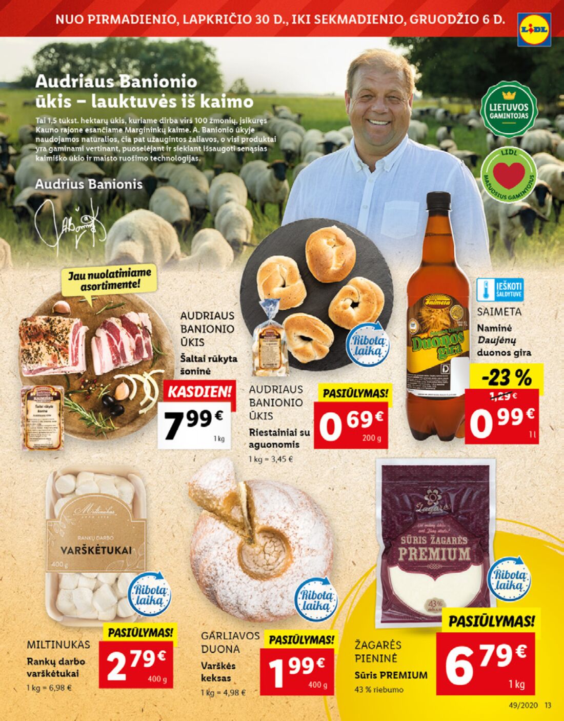 Lidl savaitinis leidinys akcijos nuo 
  2020-11-30 iki 
  2020-12-06 | Leidinukas.lt puslapis 13