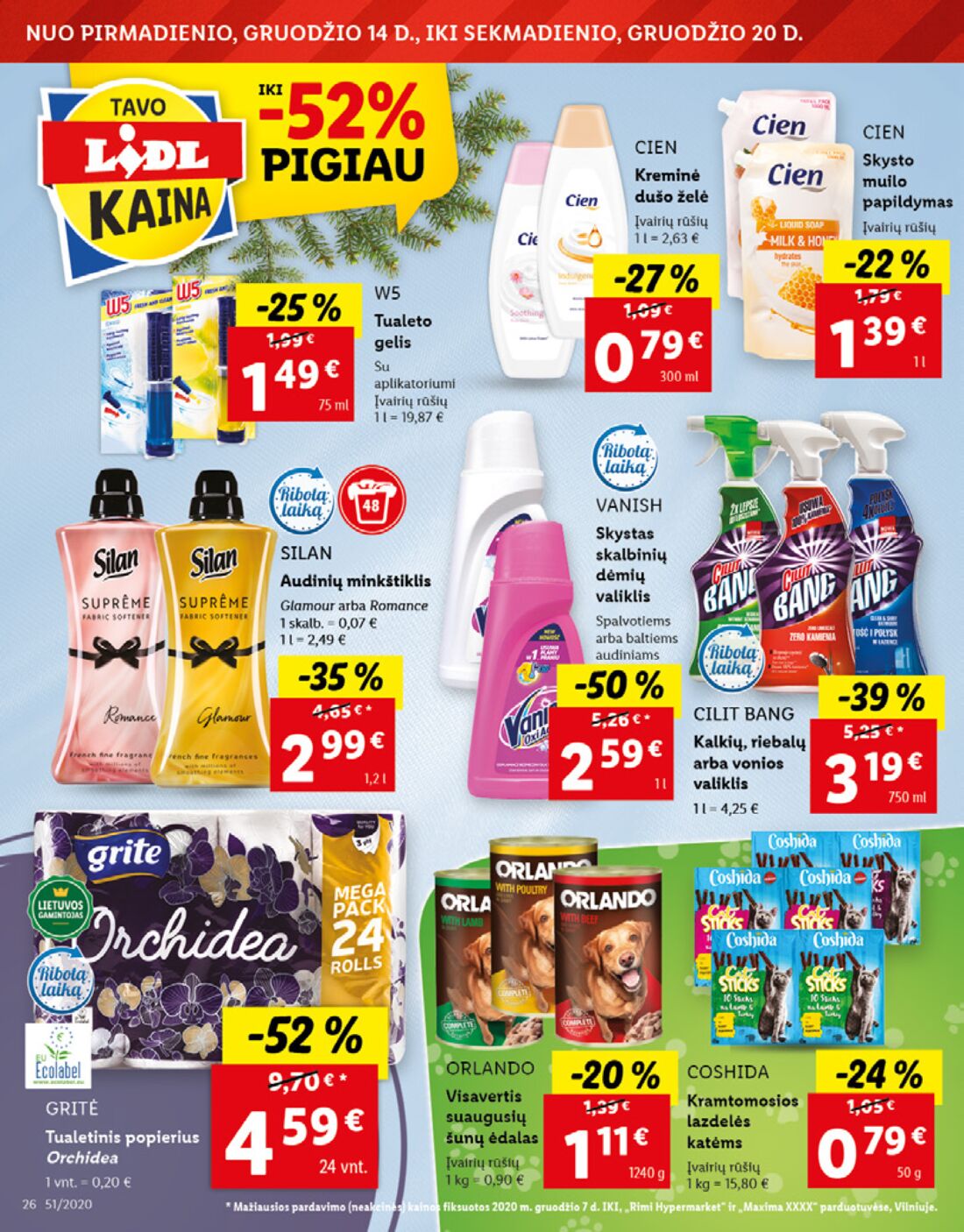 Lidl savaitinis leidinys akcijos nuo 
  2020-12-14 iki 
  2020-12-20 | Leidinukas.lt puslapis 26