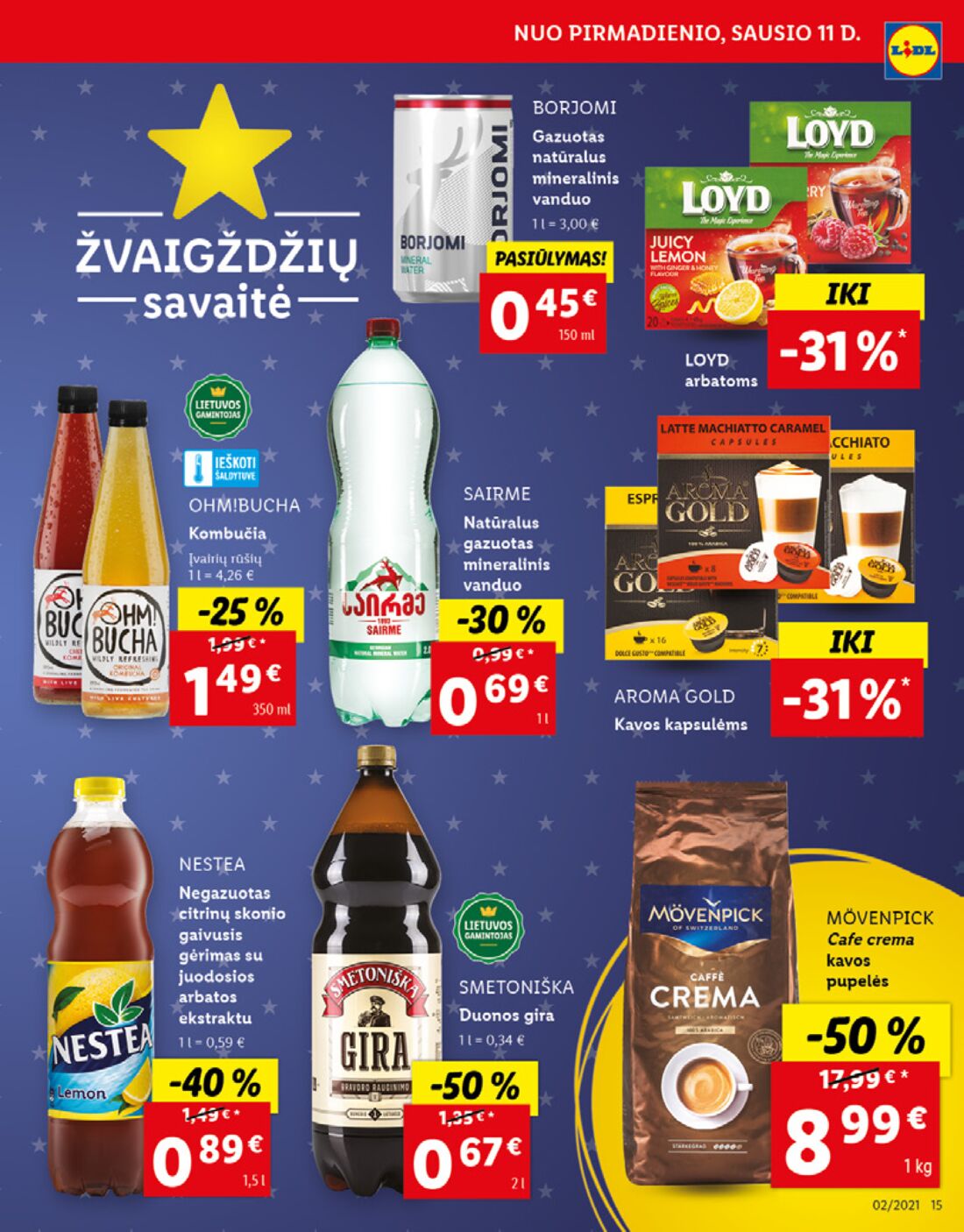 Lidl savaitinis leidinys akcijos nuo 
  2021-01-11 iki 
  2021-01-17 | Leidinukas.lt puslapis 15