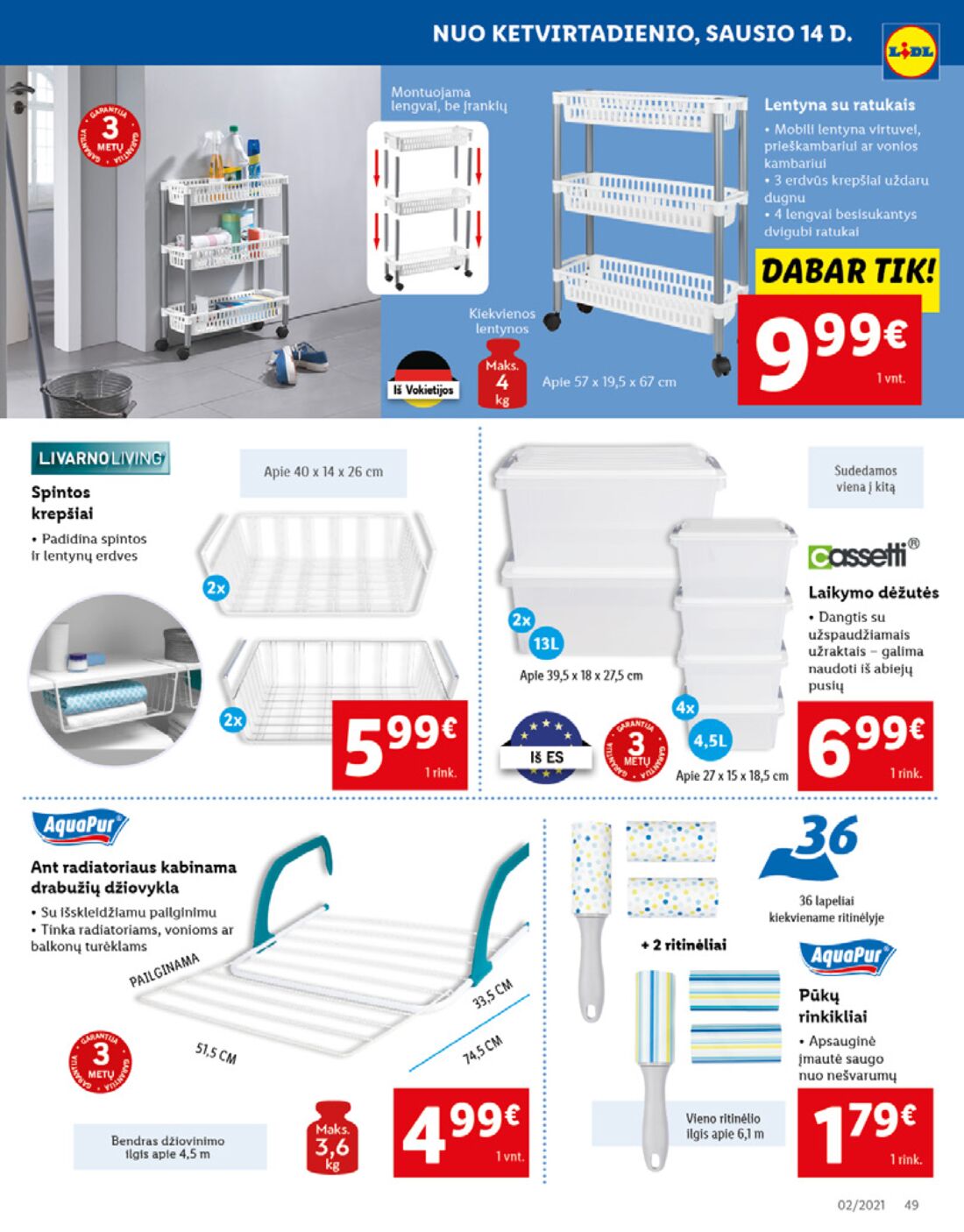 Lidl savaitinis leidinys akcijos nuo 
  2021-01-11 iki 
  2021-01-17 | Leidinukas.lt puslapis 49