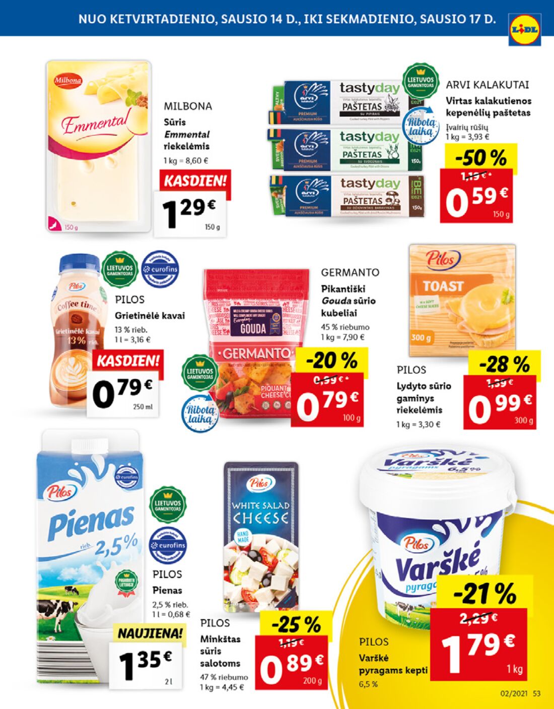 Lidl savaitinis leidinys akcijos nuo 
  2021-01-11 iki 
  2021-01-17 | Leidinukas.lt puslapis 53