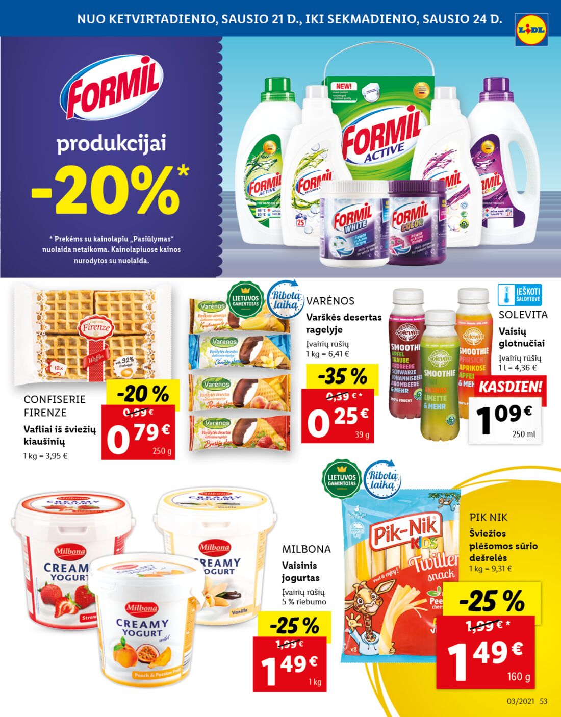 Lidl savaitinis leidinys akcijos nuo 
  2021-01-18 iki 
  2021-01-24 | Leidinukas.lt puslapis 53