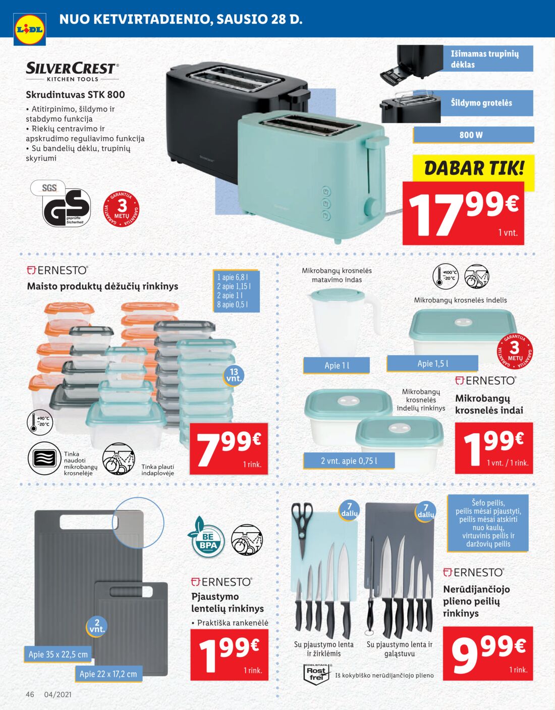 Lidl savaitinis leidinys akcijos nuo 
  2021-01-25 iki 
  2021-01-31 | Leidinukas.lt puslapis 46