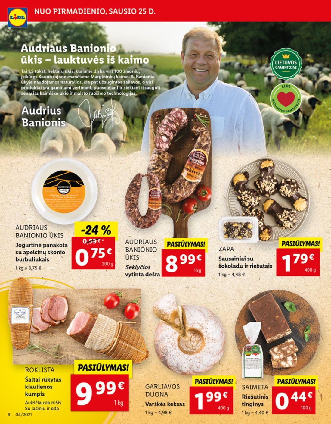 Lidl savaitinis leidinys akcijos nuo 
  2021-01-25 iki 
  2021-01-31 | Leidinukas.lt puslapis 8