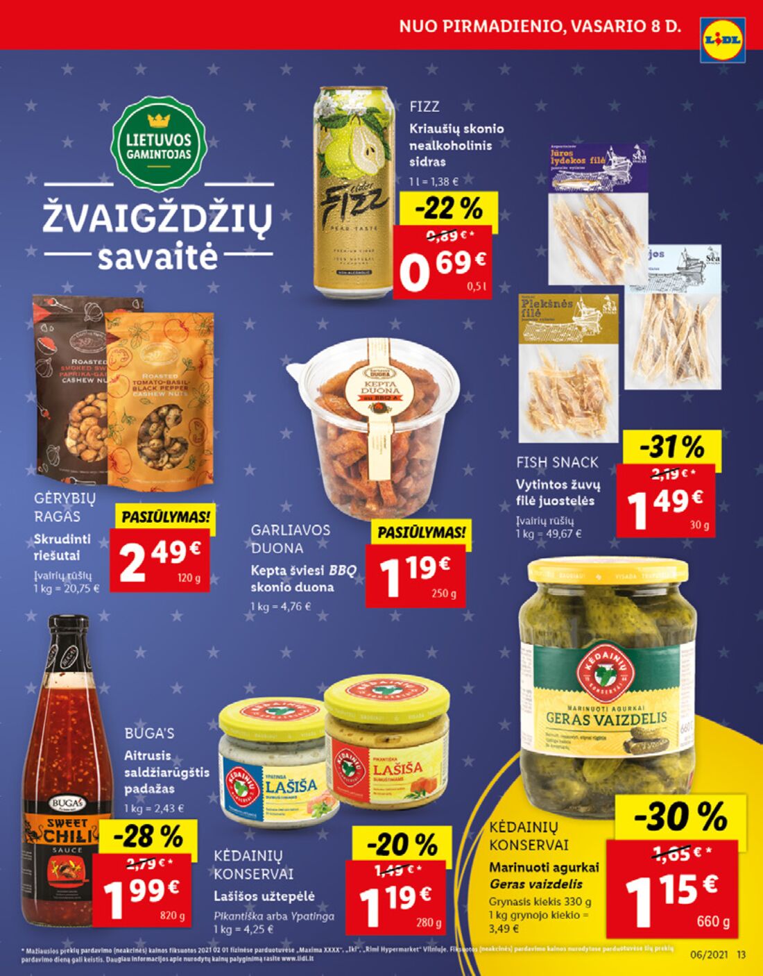 Lidl savaitinis leidinys akcijos nuo 
  2021-02-08 iki 
  2021-02-14 | Leidinukas.lt puslapis 13