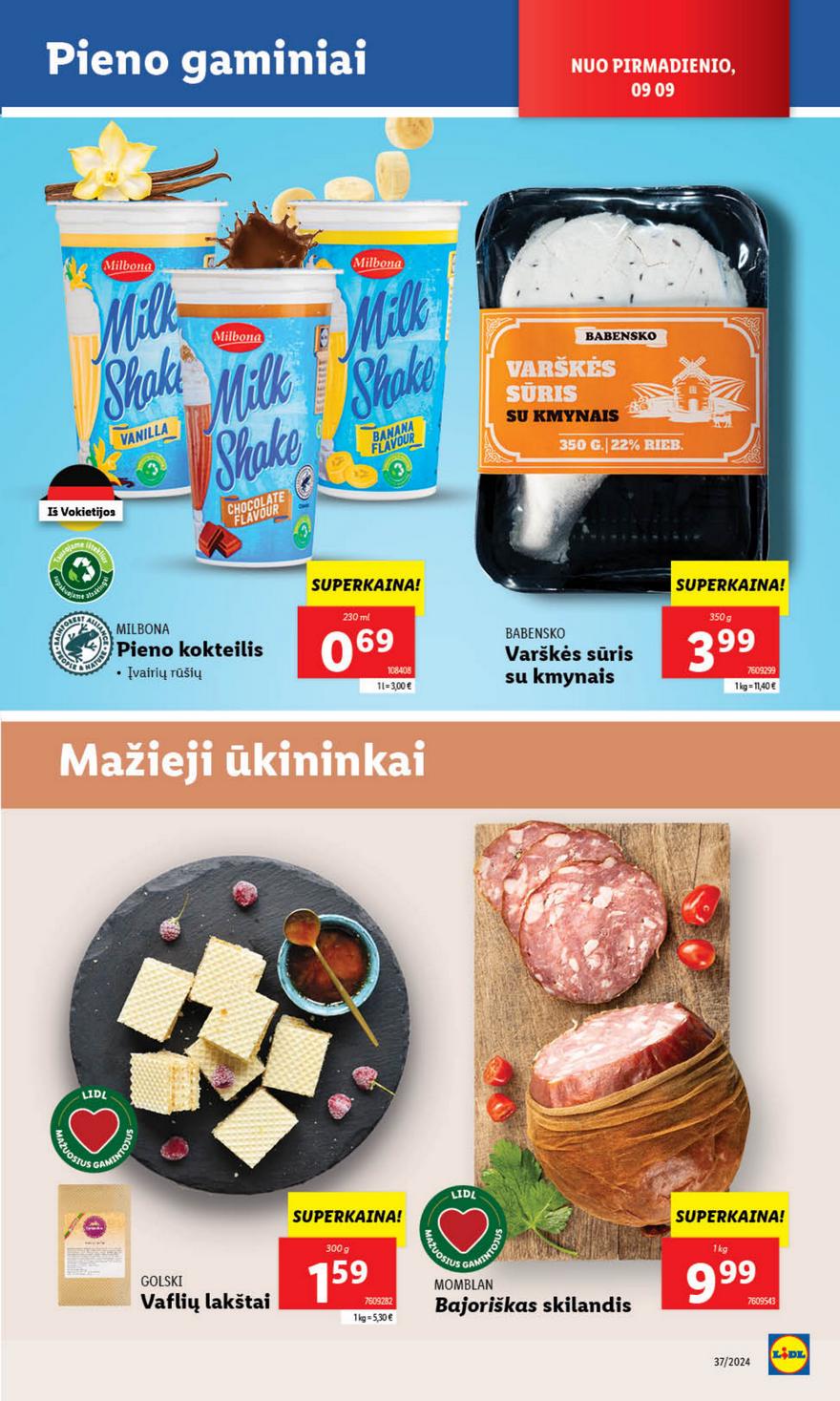 Lidl savaitinis leidinys akcijos nuo 
  2024-09-09 iki 
  2024-09-15 | Leidinukas.lt puslapis 25