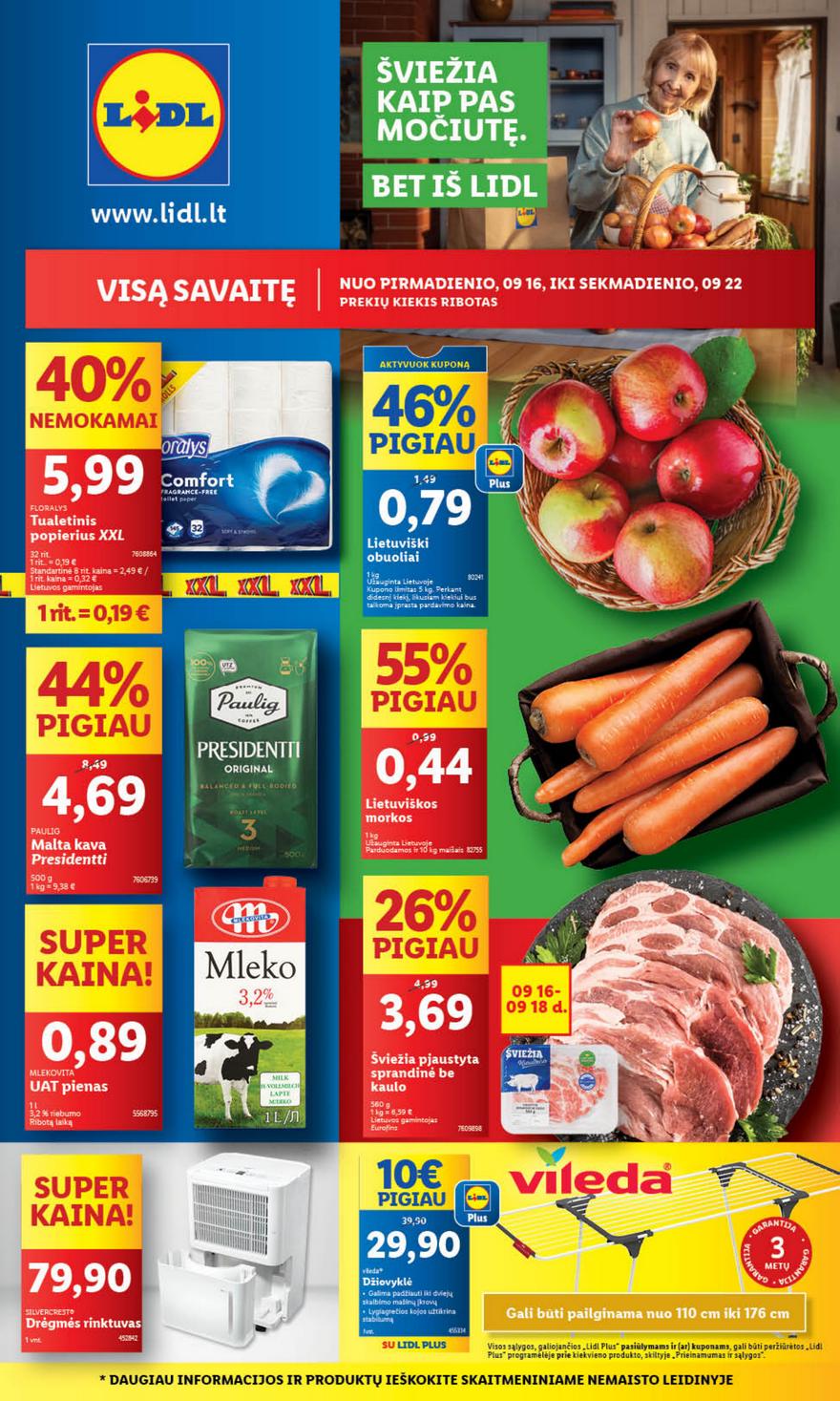 Lidl savaitinis leidinys akcijos nuo 
  2024-09-16 iki 
  2024-09-22 | Leidinukas.lt puslapis 1