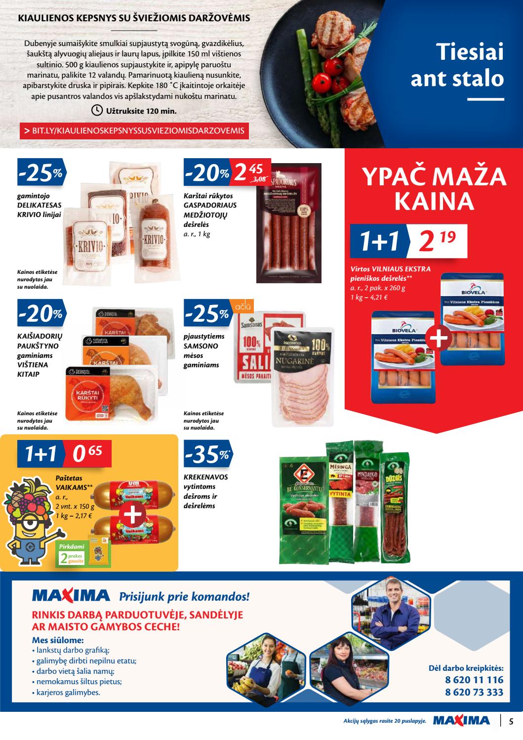 Maxima kaininis leidinys akcijos nuo 
  2019-10-29 iki 
  2019-11-04 | Leidinukas.lt puslapis 5