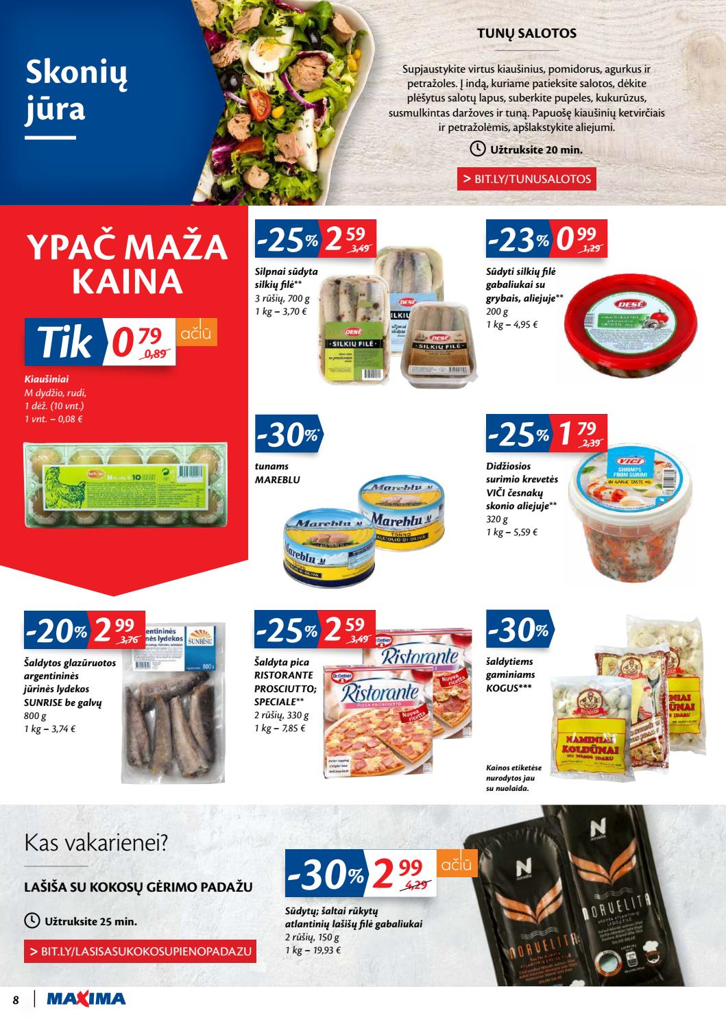 Maxima kaininis leidinys akcijos nuo 
  2019-11-19 iki 
  2019-11-25 | Leidinukas.lt puslapis 8